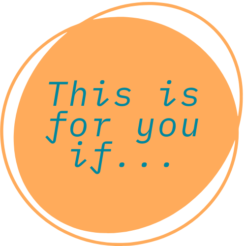 This is for you if...